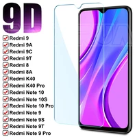 9d tempered glass for xiaomi redmi 9 9a 9t 9c 8 8a 7 7a screen protector note 10 9 8 7 pro 10s 9s 9t 8t protective glass film