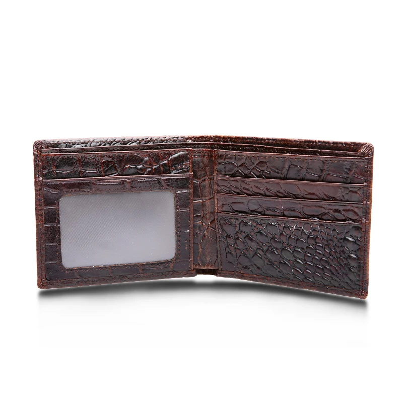 

FRALU Fashion Crocodile Wallet Men Leather Purse Male Wallets Men's Clutch Bags Coin Purse Cards Holder Clutches portemonnee