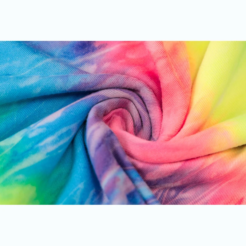 

SALSPOR Women Colorful Rompers Club Sexy Sleeveless Suspenders Printing Rompers Female Fashion Tie-Dye Skinny Playsuits Summer