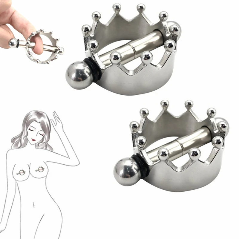 

Female Metal Adjustable Nipple Clips Torture Slave BDSM Breast Bondage Restraint Erotic Couples Play Game Sex Toy For Women
