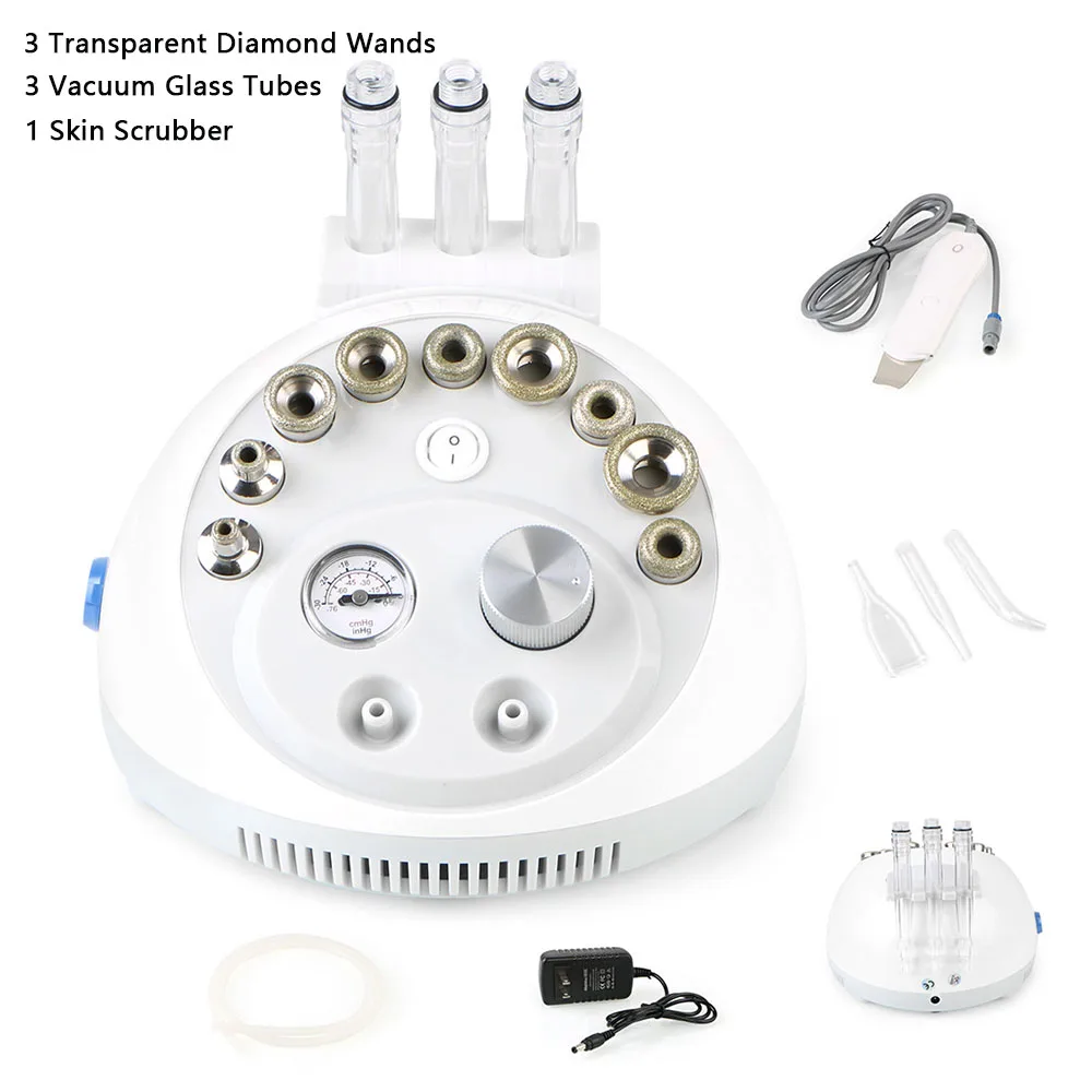 Professional Facial Skin Scrubber Vacuum Suction Blackhead Removal Diamond Microdermabrasion Dermabrasion Beauty Machine