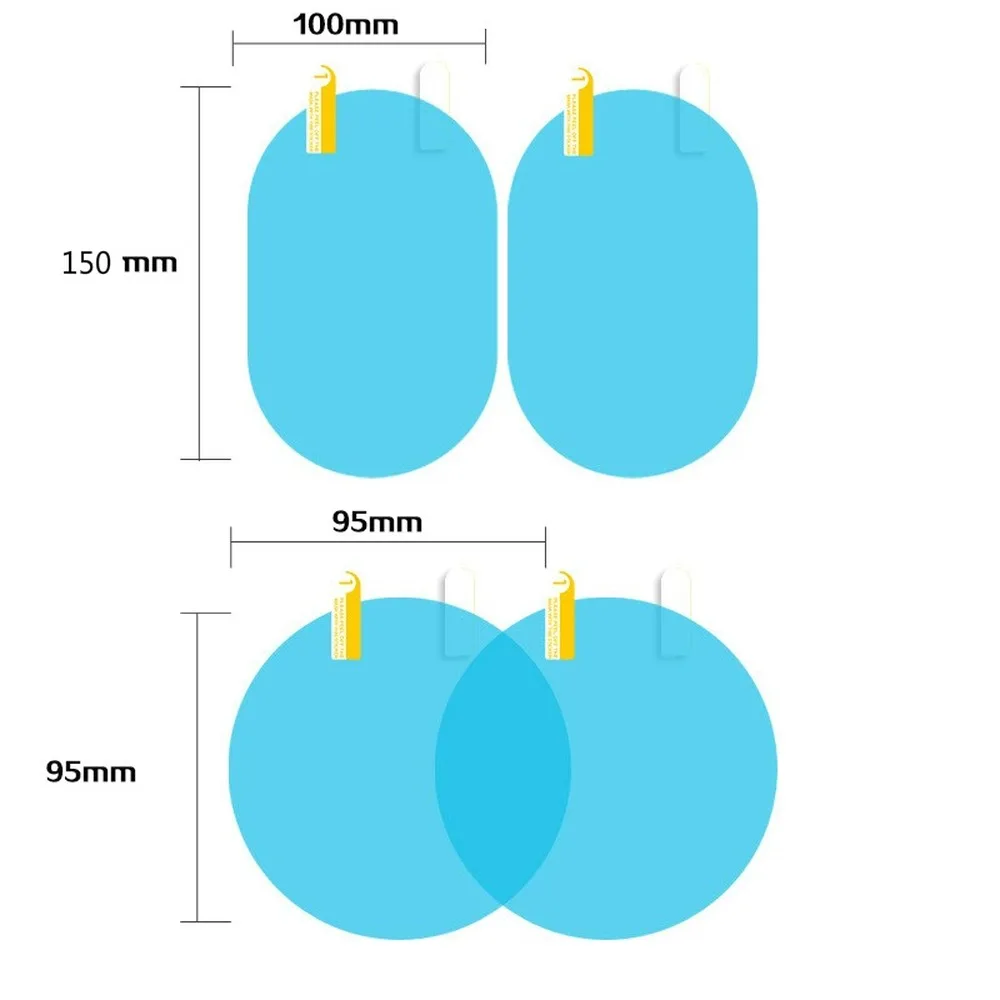 2/4 шт. автомобиль боковая Зеркало заднего вида Водонепроницаемый Анти Туман