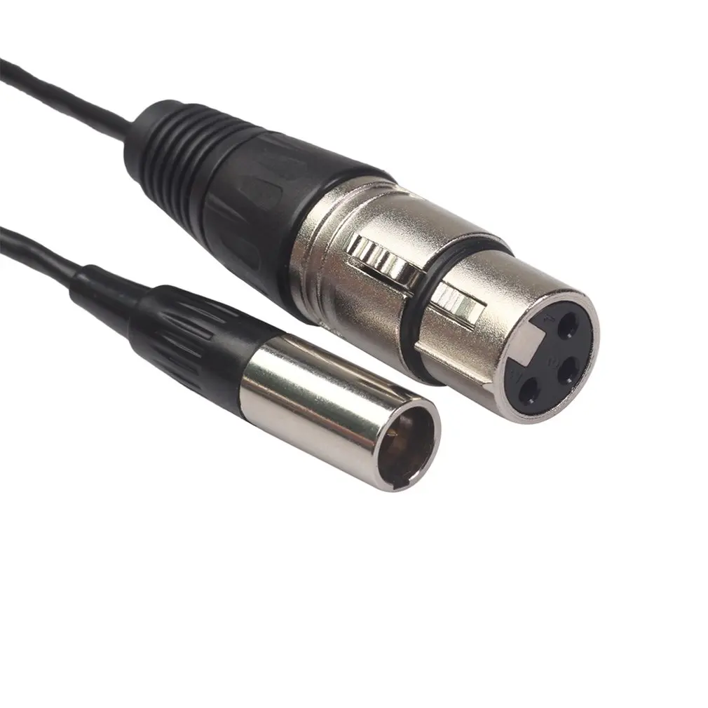 Мини XLR 3 Pin штекер к видео кабель гнездо для Blackmagic Карманный кинотеатр 4K камера