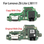 Док-станция с USB-портом для зарядки, гибкий кабель с микрофоном, запасные части для Lenovo Z6 Lite L38111