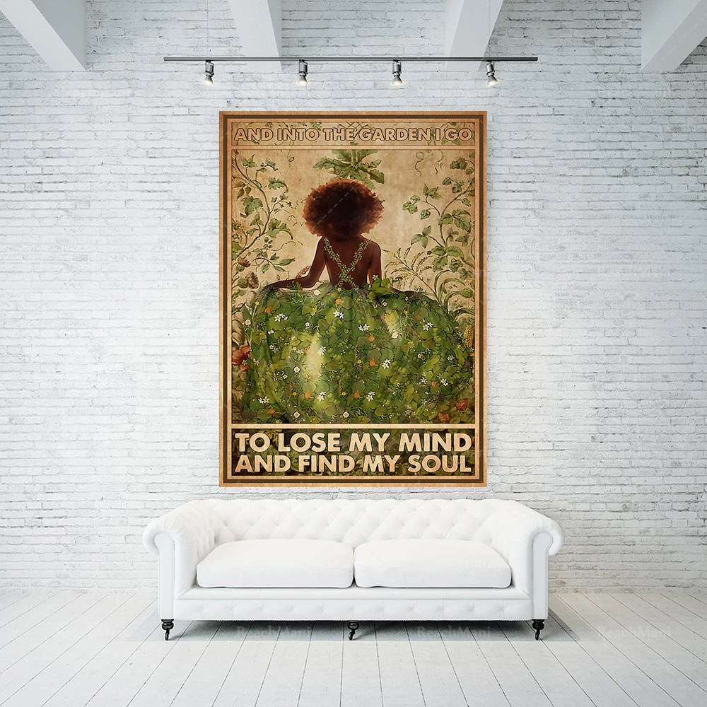 И в сад я иду чтобы потерять разум и найти свой плакат с душой Художественная