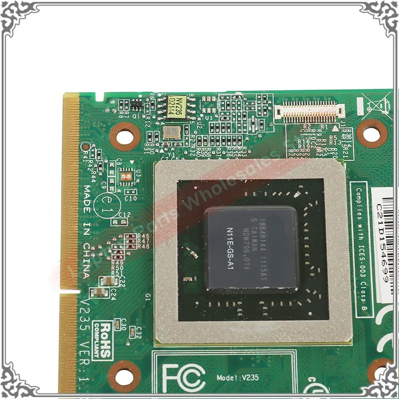 Оригинальный GTX 460 м GTX460M N11E GS A1 1 5 Гб видеокарта для DELL M15X M17X Clevo R2 R3 R4 R5 16F1 16F2