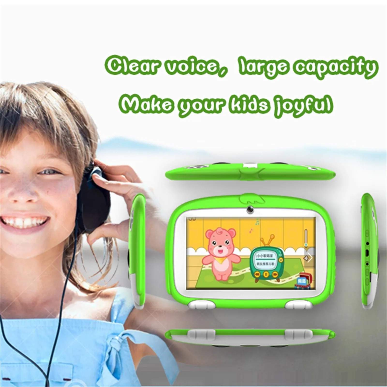 

Children's Tablet Android Quad-core Learning Tutor Ips Screen Cartoon Children Learn Recreational Tools
