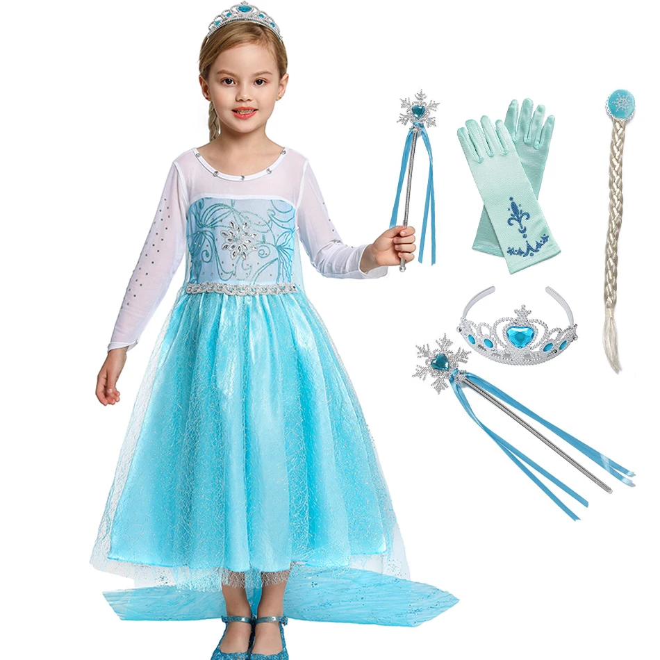 Платье макси для девочек с цветочным принтом зимнее | Детская одежда и обувь