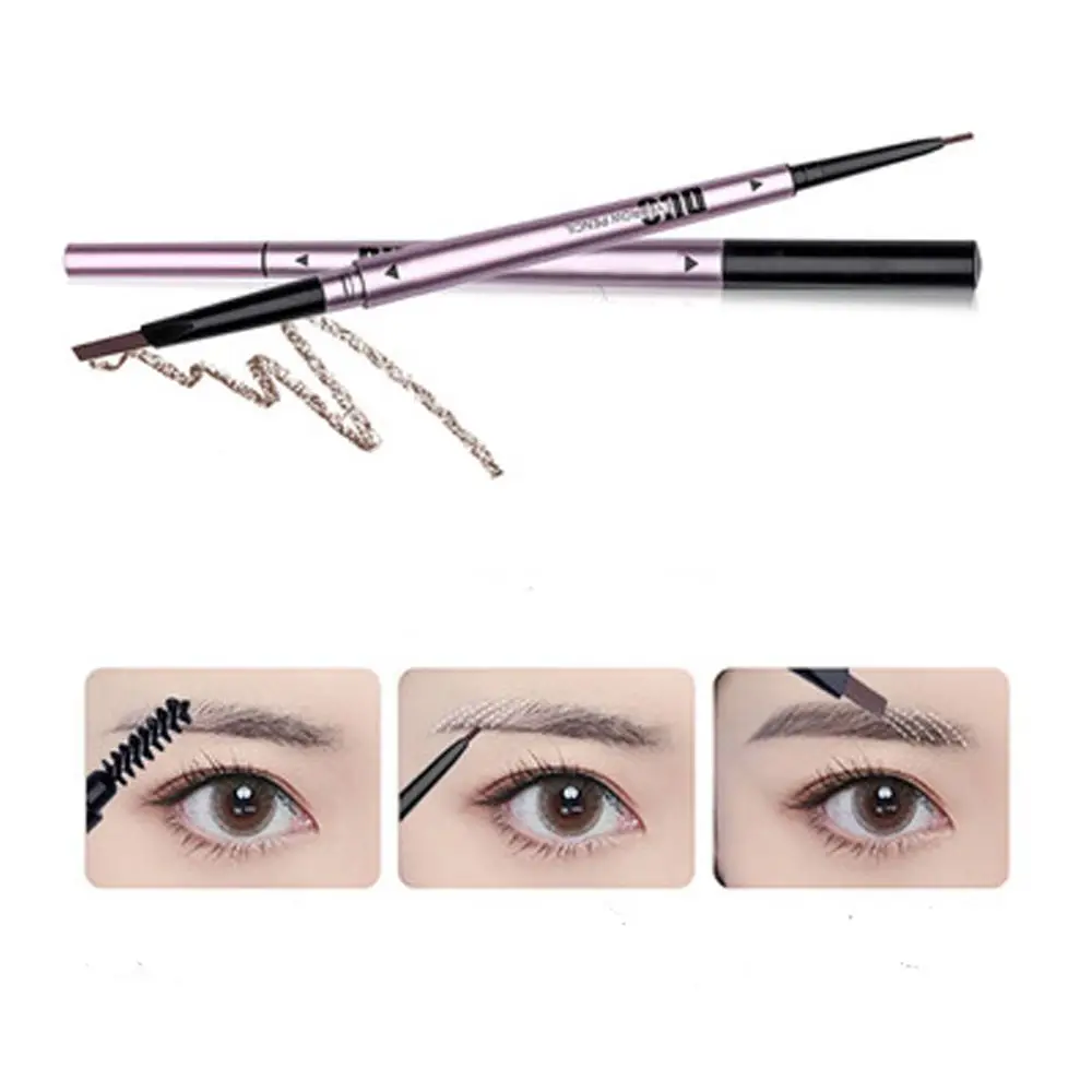

5 Colors Double-headed Eyebrow Pencil Waterproof Long-lasting Sweat-proof Natural Wild Brows For beginners Easy Use