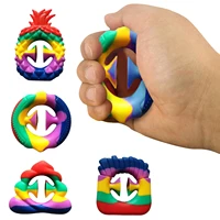 fidget snappers finger decompression toys grip ring squeeze grasp capture perception exercise arm muscles finger sensory toys