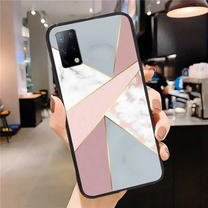 

Marble Geometric Art Phone Case for Huawei P20 P30 P40 Pro Cover P Smart 2019 2020 P10 P9 Lite 2016 2017 Fundas Coque Etui