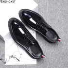 Туфли-оксфорды мужские из лакированной кожи, модные итальянские классические туфли, для официальных встреч и офиса, 2022