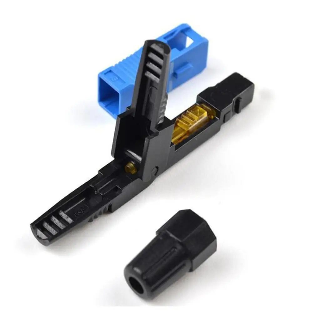 SC UPC волоконно оптический Быстрый Соединитель 100 быстрый соединитель blue Fiber FTTH
