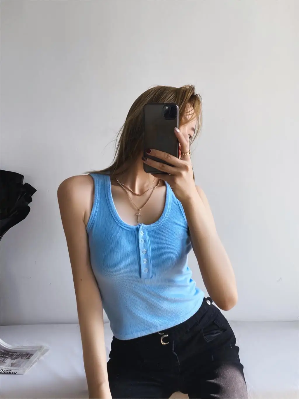 

Tank Tops sexy cami white black cute fashion Y2K top Sports Bra debardeur femmes women 2021 girl Female summer cotton t shirt