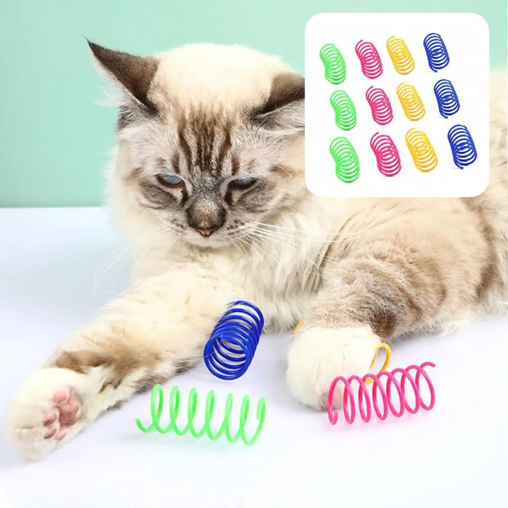 Пазл 12 шт. Симпатичные спиральные пружины разные игрушки для кошек веселая кошка