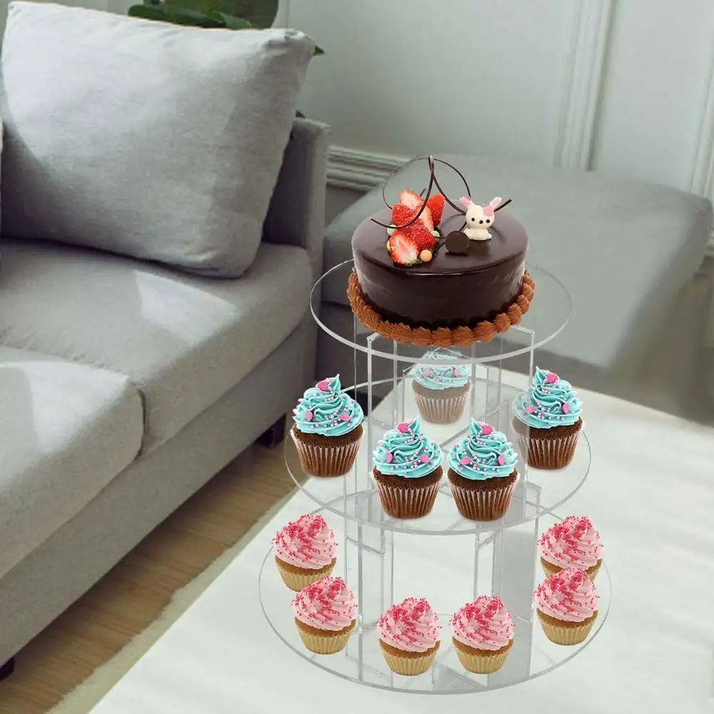 Акриловая подставка для торта 3 уровня | Дом и сад