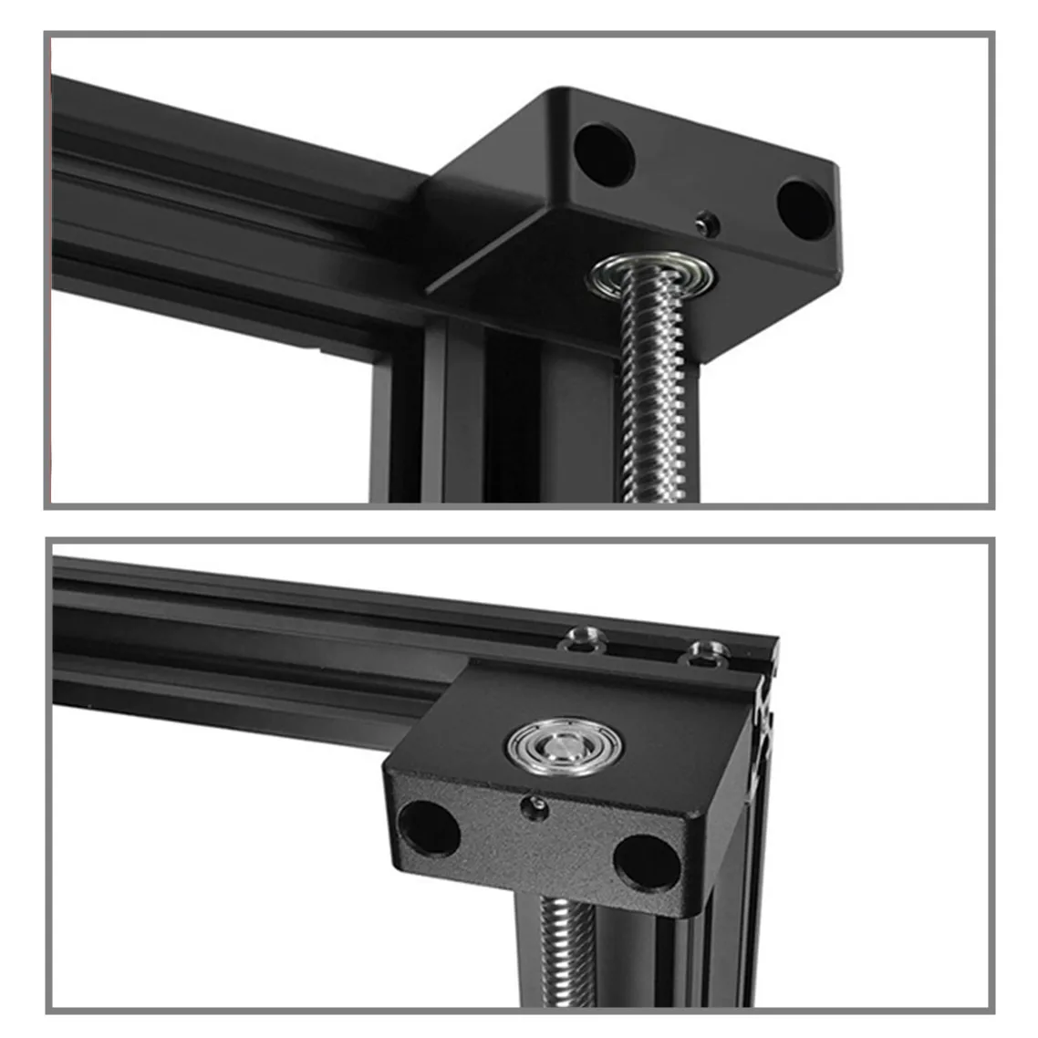 Алюминиевый Z образный винт для 3D принтера верхнее крепление металлический