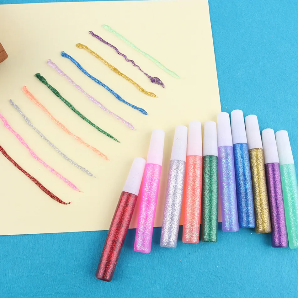 10 ручных резиновых ручек для шалота разных цветов набор смешивания клеевых