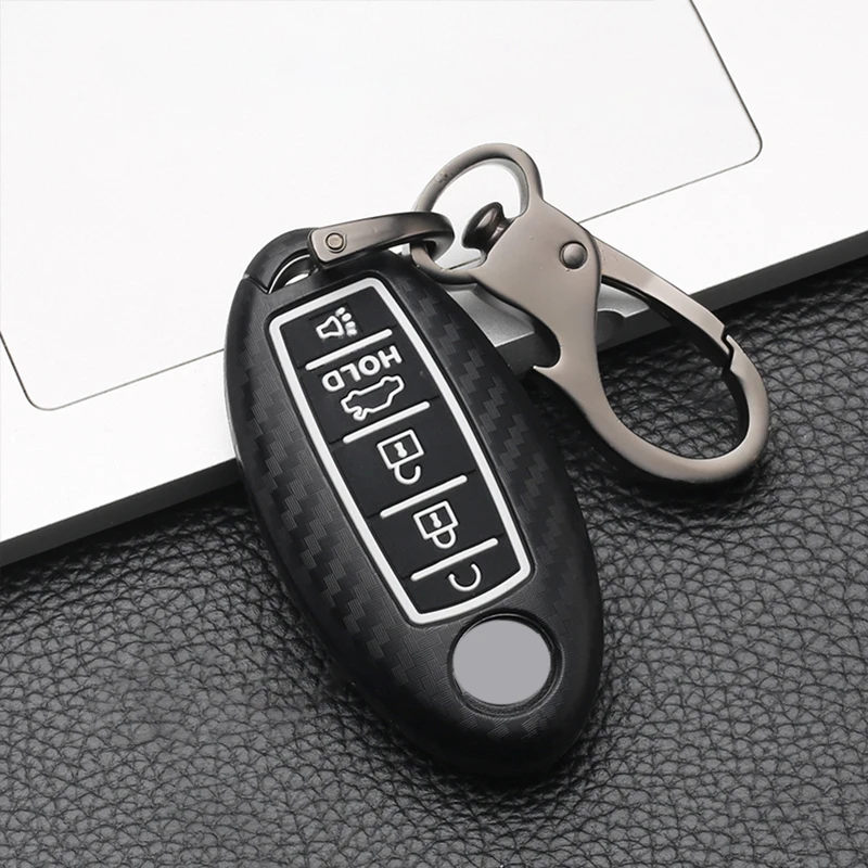Силиконовый чехол из углеродного волокна для ключа от машины Nissan патруль Y62 Rouge