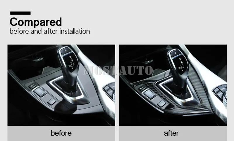 For BMW 1 Series F20 F21 Carbon Fiber Gear Shift Box Panel Trim Cover 2012-2019 1pcs Car Accessories Interior Decor | Автомобили и
