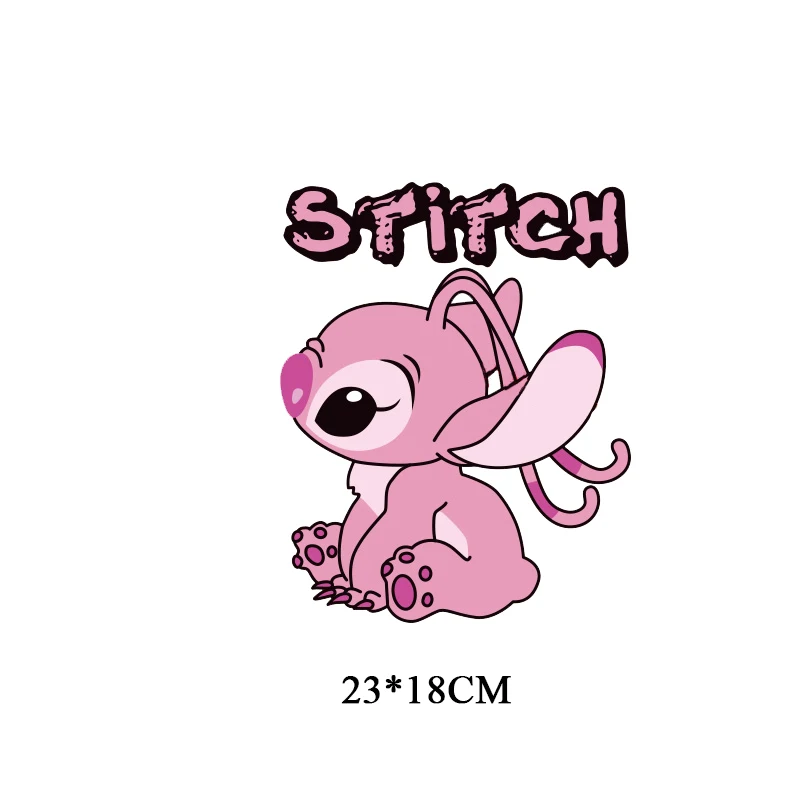 Lilo& Stitch аниме нашивка Железная на передачу нашивка, значок, аппликация тепло винил передача для одежды футболка стираемые наклейки DIY