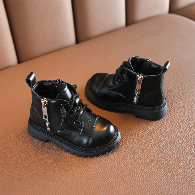 DIMI 2020 зимняя детская обувь для мальчиков и девочек модные детские ботинки Martin из