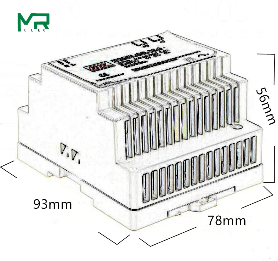 DR-30-5 100~ 240V AC рейка 30W импульсный источник питания 5V 5A Промышленный DIN импульсный источник питания DR-30-5 DR-12 DR-30-15