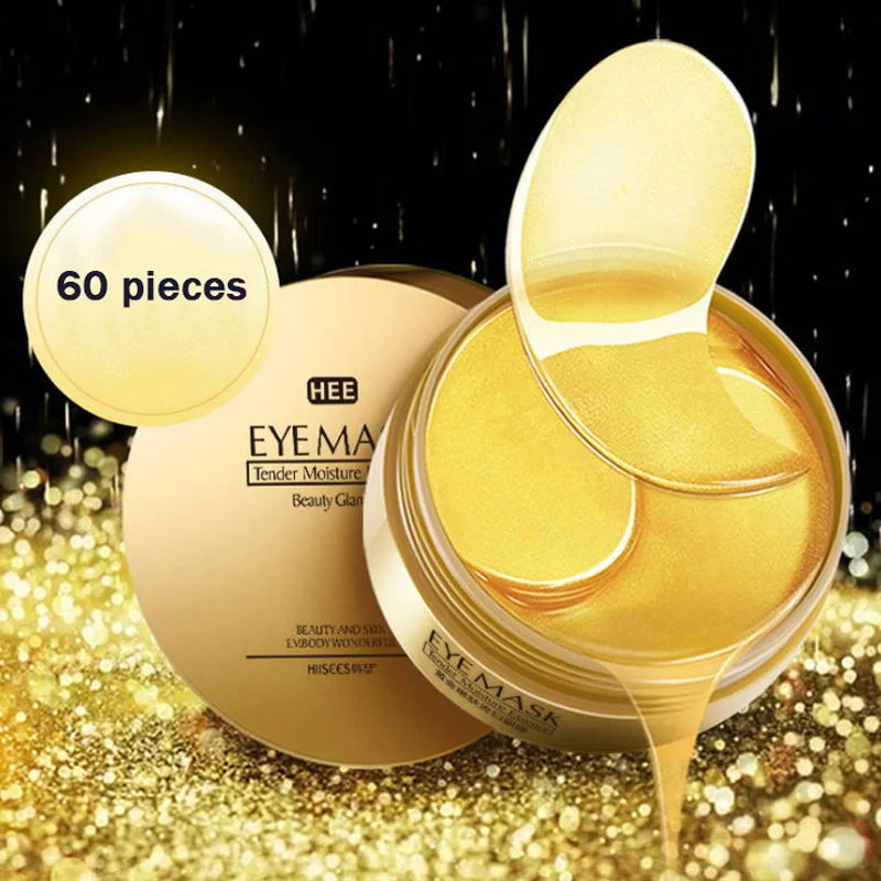 

60pcs Gold/Seaweed Collagen Eye Mask Face Anti Wrinkle Gel Sleep Gold Mask Eye Patches Collagen Moisturizing Eye Mask Eye Care