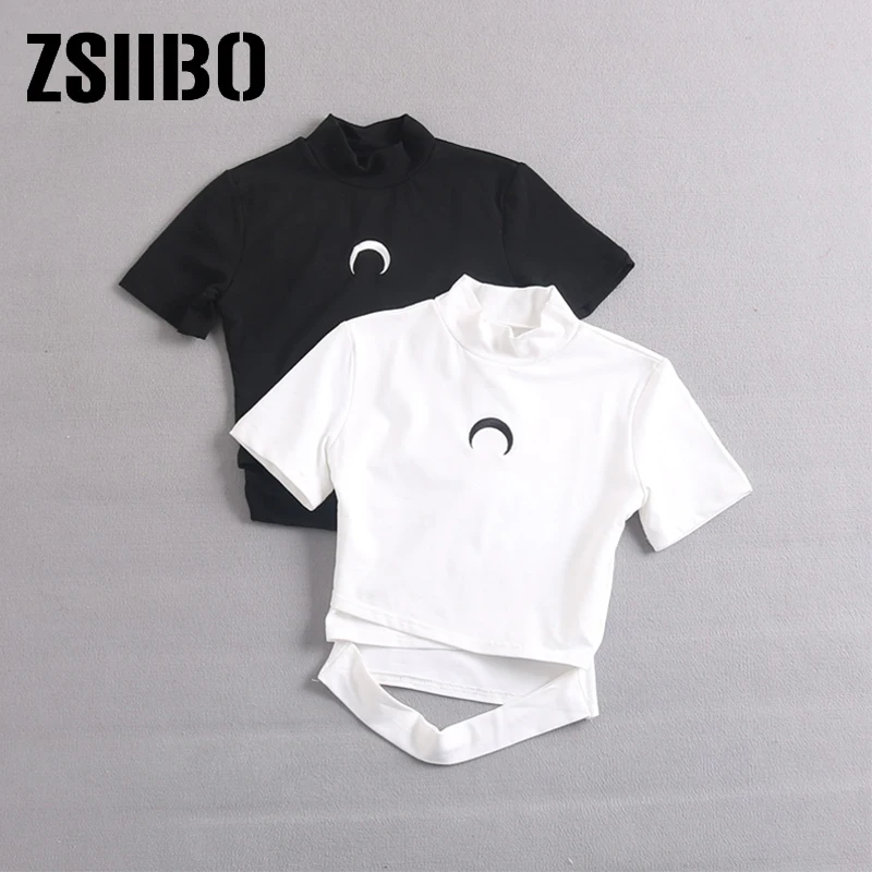 Однотонная хлопковая ретро юбка американка футболка высокого качества обычная