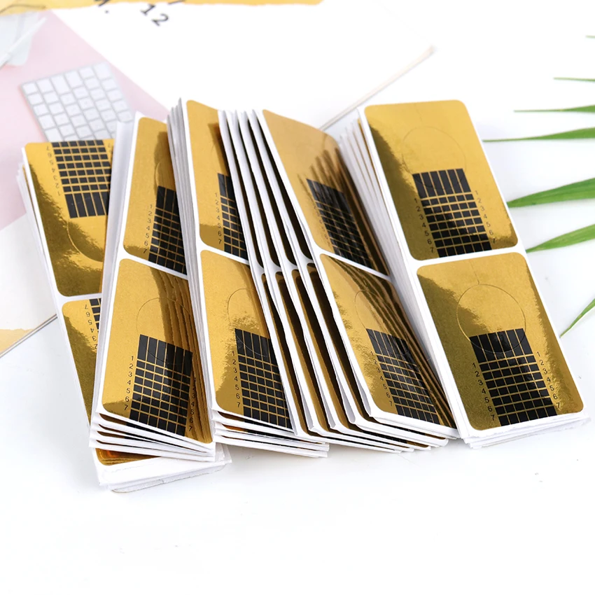 100 шт. Профессиональная форма для французского маникюра дизайна ногтей акриловый