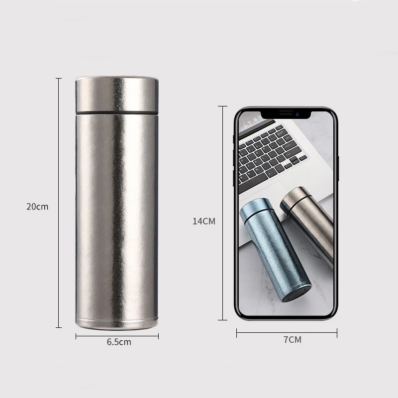 99.9% титановый термос с двойными стенками из нержавеющей стали бутылки для воды 350