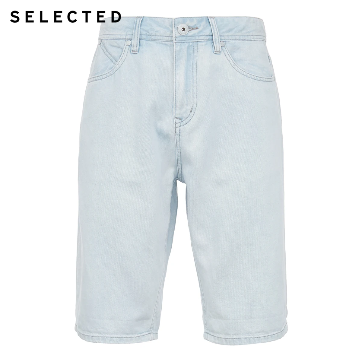 Отобранный мужской летний светильник из хлопка и льна цветные джинсовые шорты C |