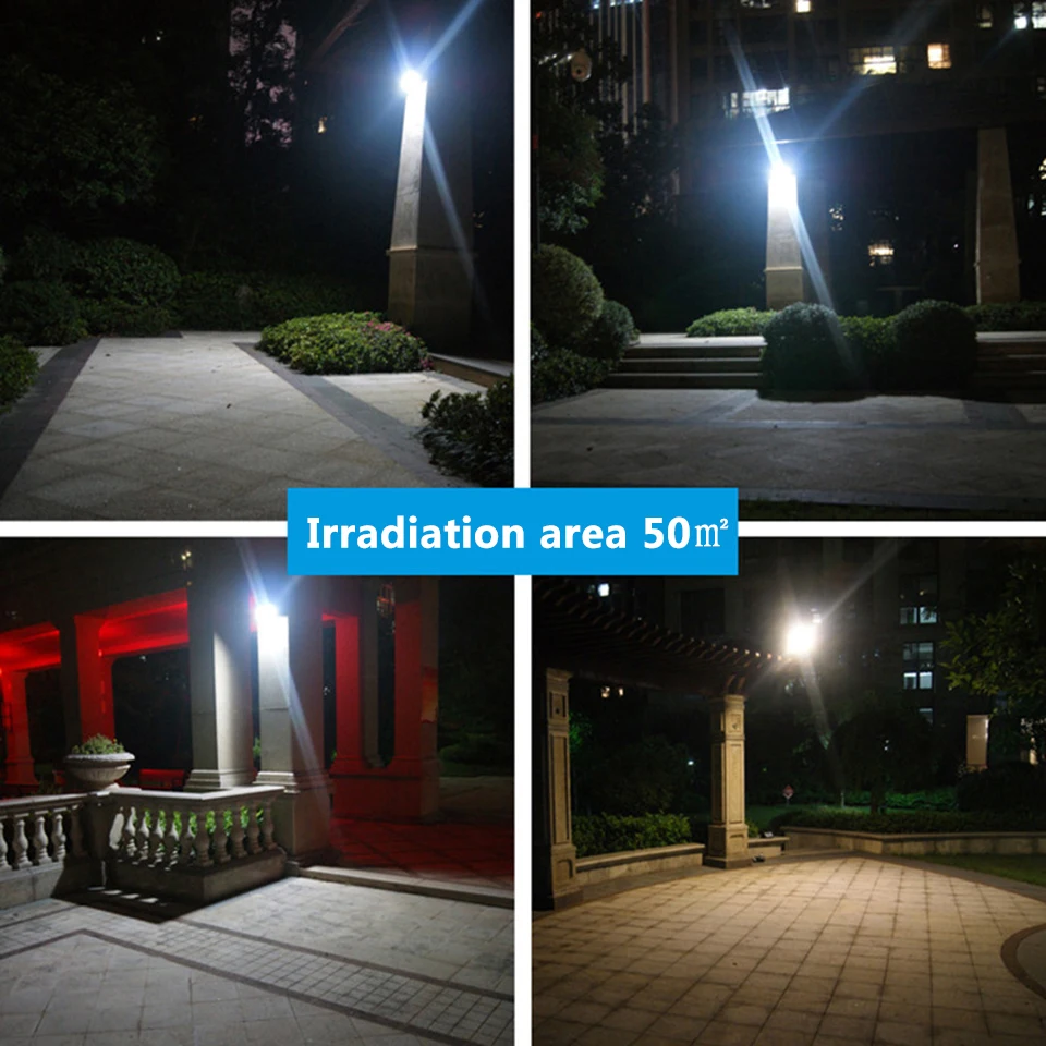 

Solar Outdoor Remote Control Wall Lamp Motion Sensor Street Light 248 Led Built in Battery Powered Sunlight Waterproof