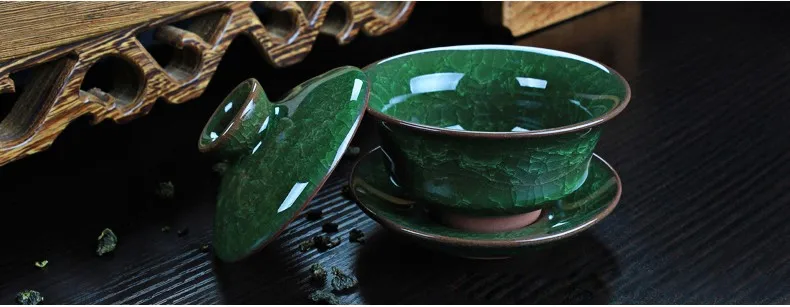 Кофейный чайный сервиз Gaiwan фарфоровый ледяной керамический горшок чайная чашка