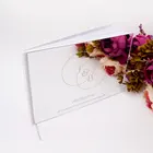 Индивидуальная акриловая зеркальная Свадебная Гостевая книга на заказ для помолвки, памятная Свадебная книга для душа