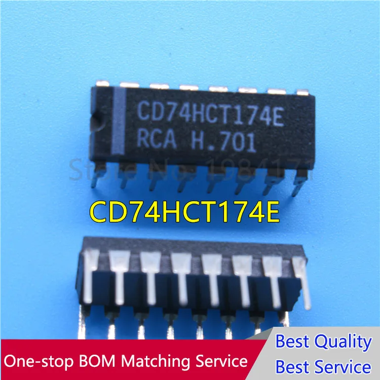 10 шт. CD74HCT174E 74HCT174 HCT174E новые и оригинальные высокоскоростные CMOS Logic Hex D-образные