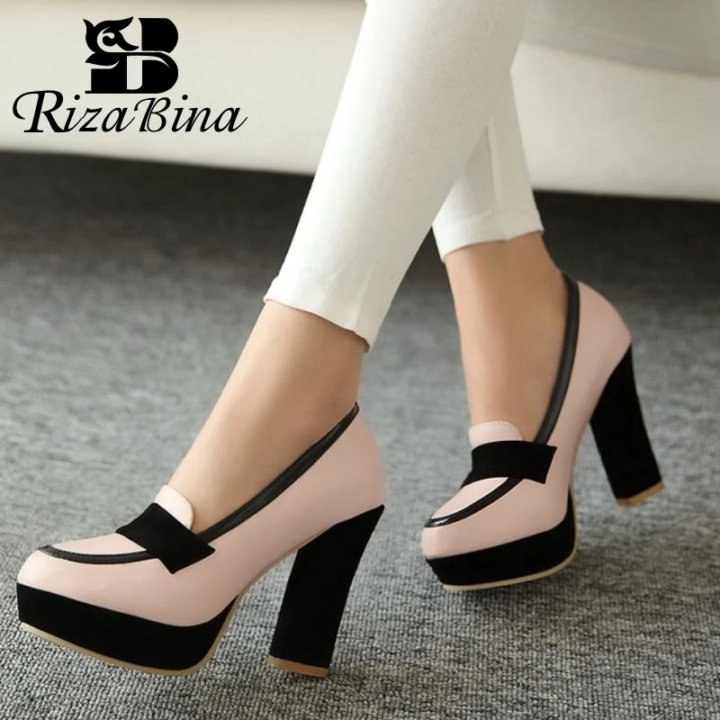 Туфли лодочки женские на шпильке платформе европейские размеры 34 43|heels pumps|women
