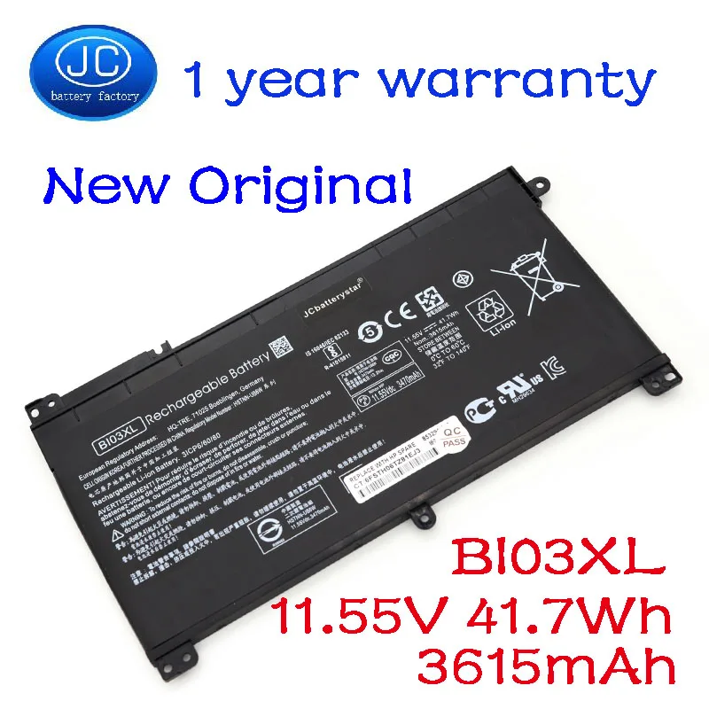 JC Новый оригинальный BI03XL Аккумулятор для ноутбука HP Pavilion X360 13-U100TU U169TU HSTNN-UB6W TPN-W118