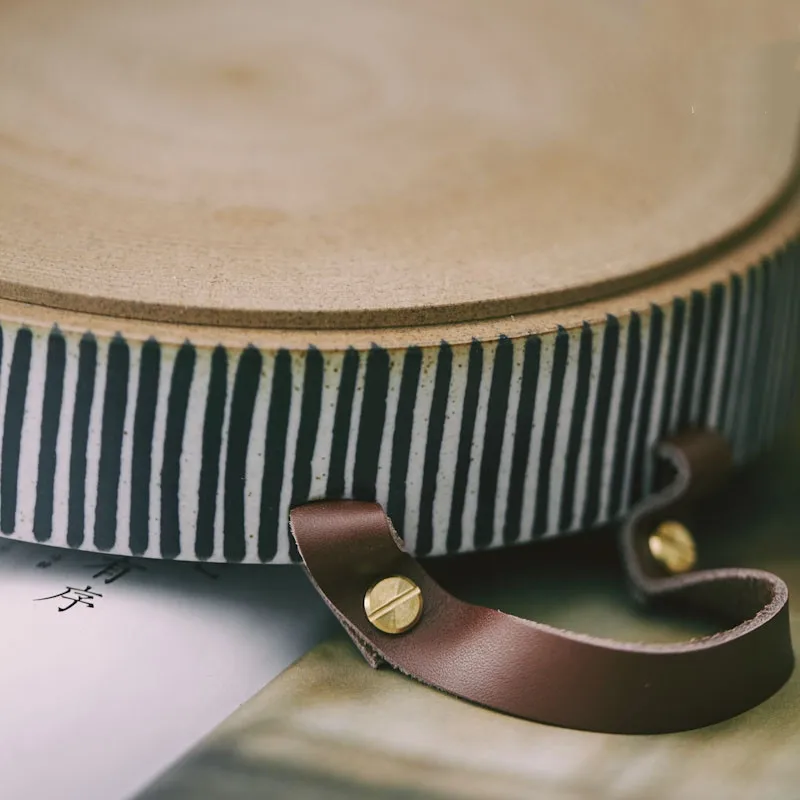 Японская керамическая закусочный хлеб ручной работы в стиле ретро миска с