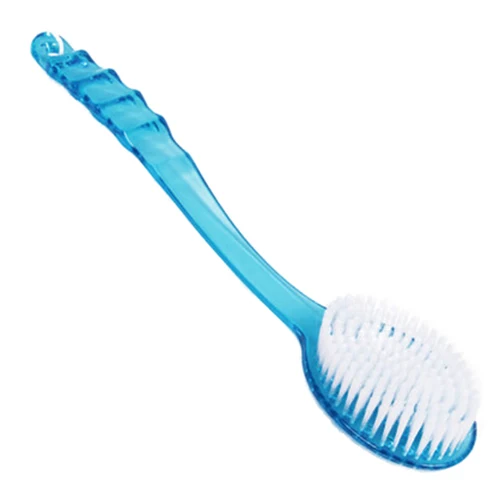 

Long Handled Plastic Body Bath Shower Back Brush Scrubber Skin Cleaning Massager Blue