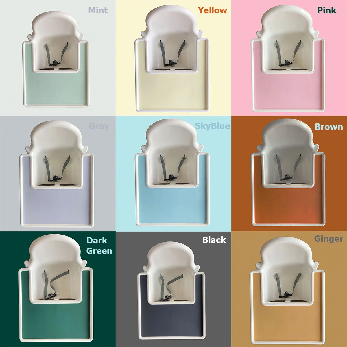 Силиконовый коврик для высоких стульев плоский пищевой моющийся многоразовый