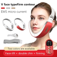 ems ultrasonic vibration massage face chin slimming double face massager lifting and tightening v instrument beauty products