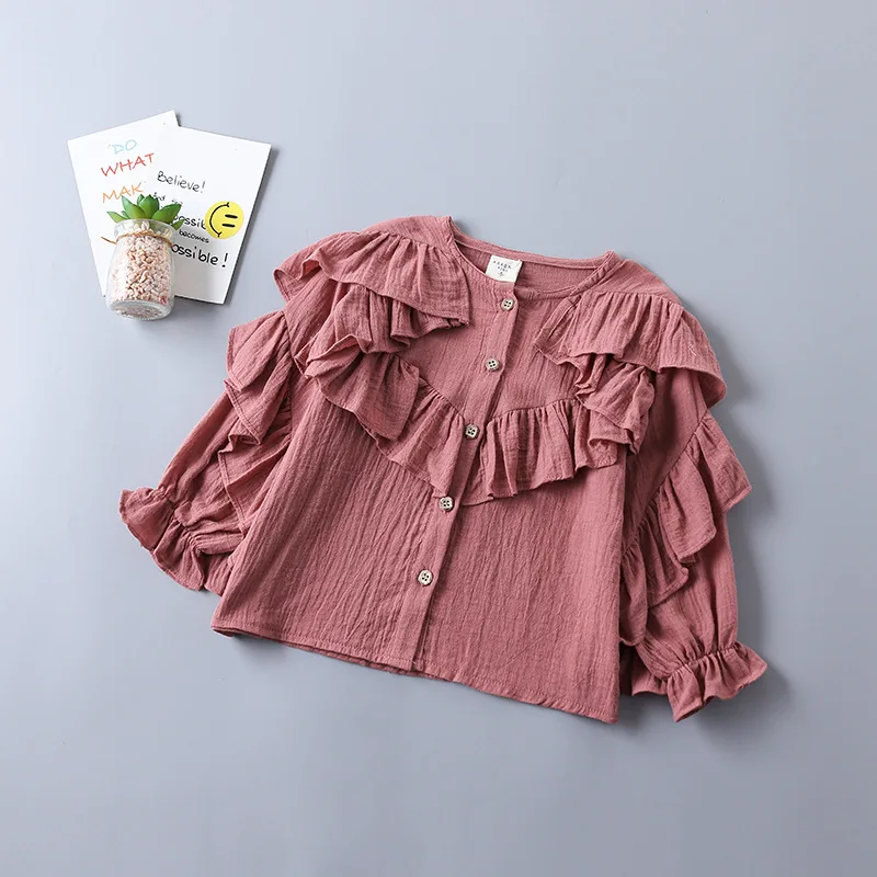 Осенний комплект одежды Jargazol для маленьких девочек блузка с длинным рукавом и