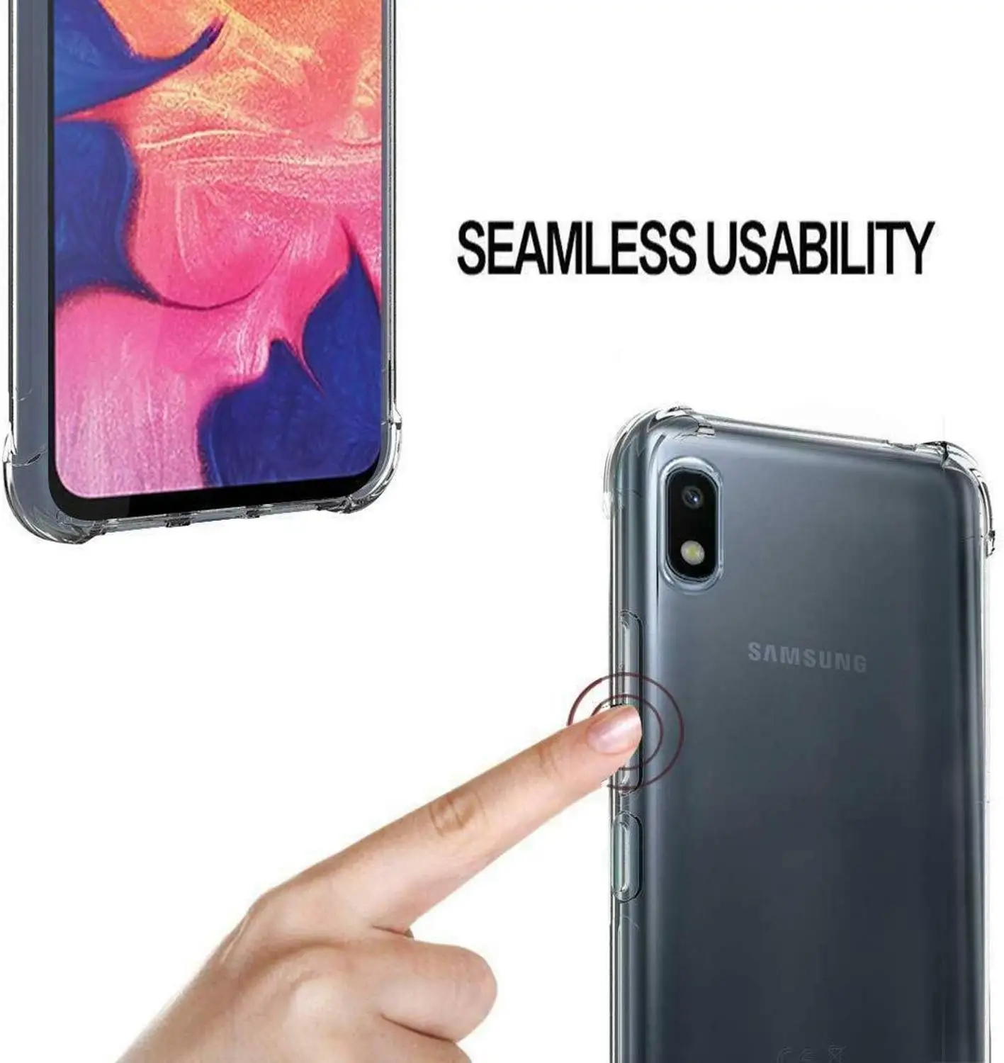 Кристальный мягкий чехол для samsung Galaxy A20e силиконовый A20s усиленный угловой бампер