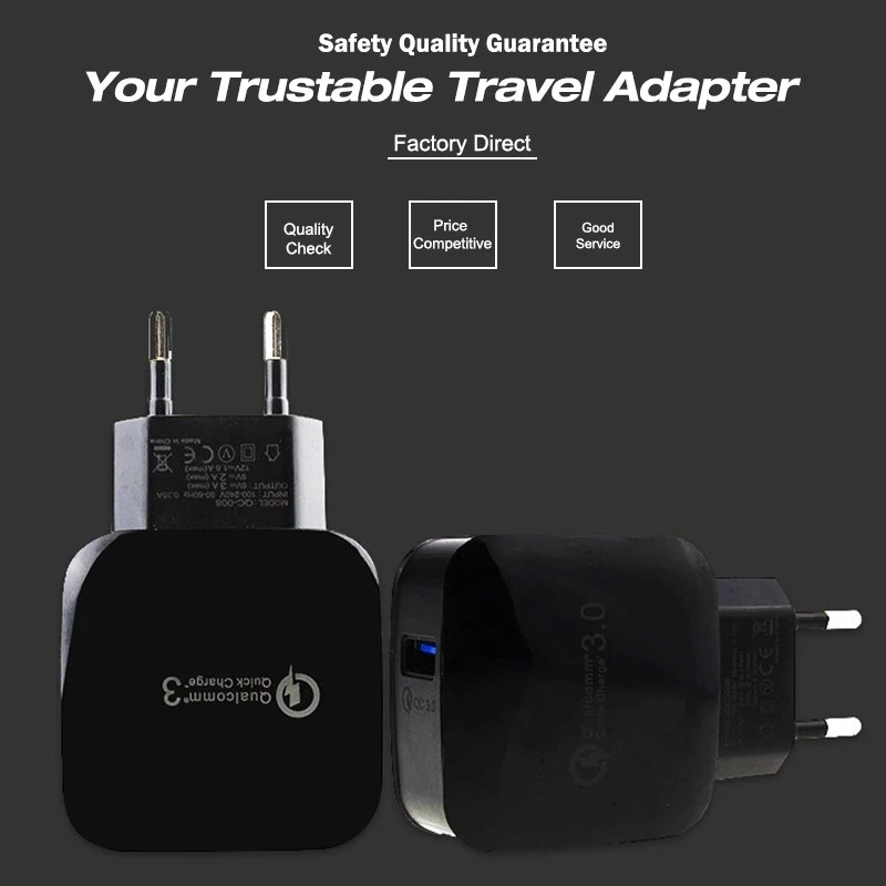 Zfifimy Quick Charge 3 0 10 Вт дорожное Быстродействующее зарядное устройство для IPhone 11 XI R MAX
