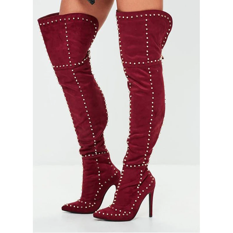 Замшевые Сапоги выше колена с леопардовым принтом новые женские сапоги до бедра