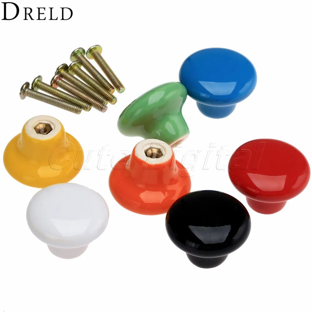 DRELD ручки для кухонной мебели шкафов и керамические ящиков фурнитура |