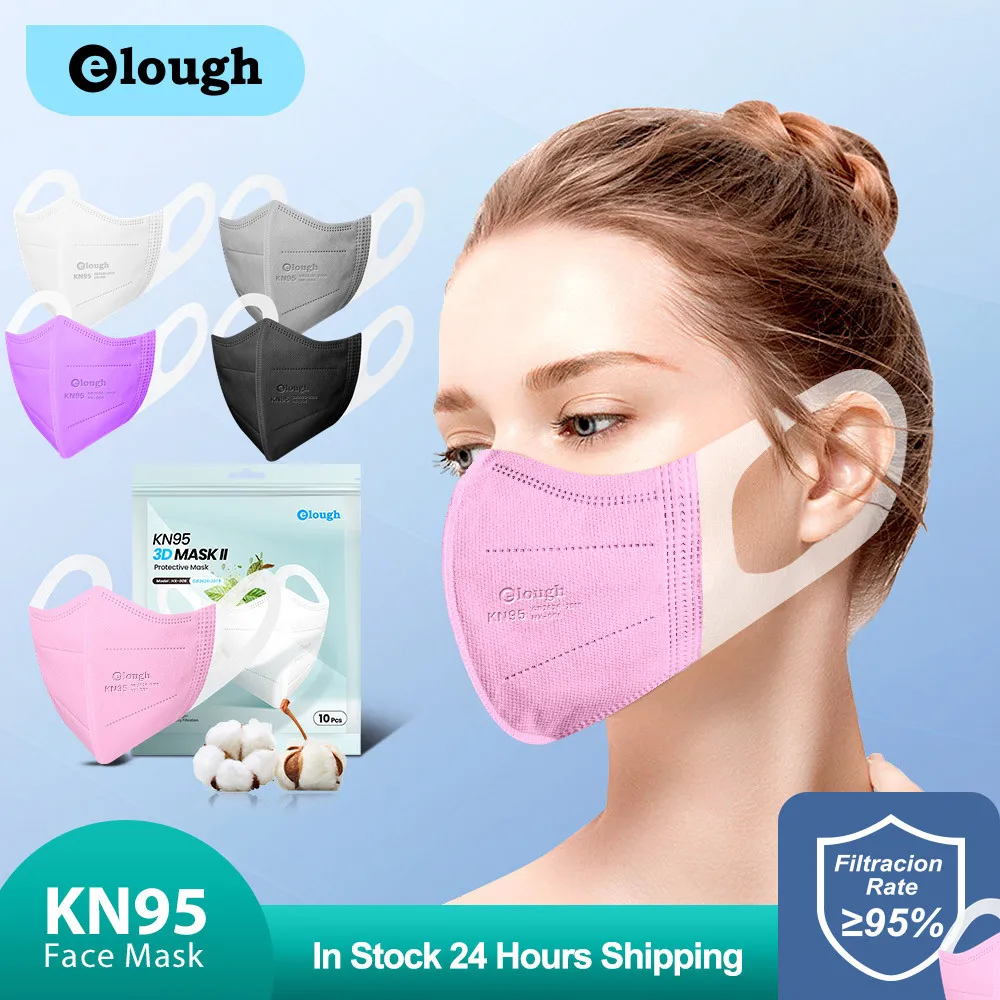 Elough Mascarilla FPP2 Homologada 3D CE FFP2Mask 4-слойные маски KN95 FP2 5 цветов FFP2 Mascarillas Certificadas España |