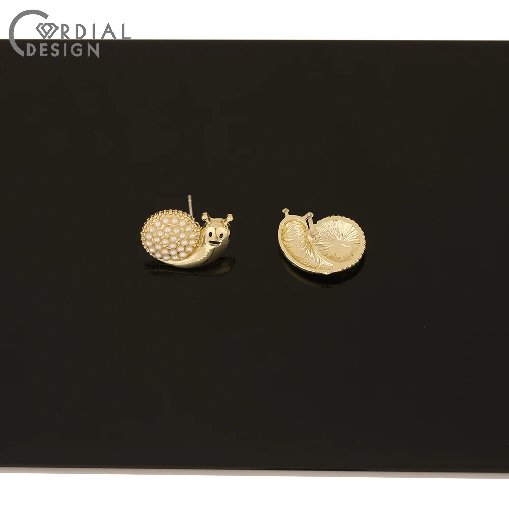 

Cordial Design 50Pcs 12*16MM Jewelry Accessories/Animal Shape/Imitation Pearl Earrings Stud/Earrings Findings & Components