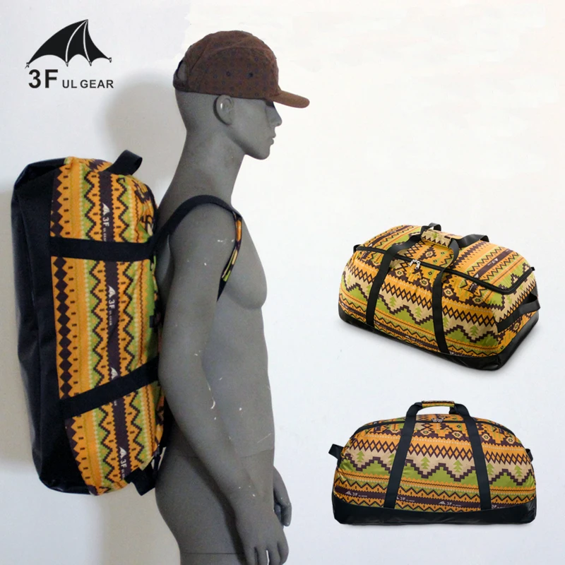 

3F UL Gear Large Capacity Storage Bag Waterproof Carry Bag Multifunction Bags For Outdoor Camping Hiking Travel 40L/60L/90L/120L